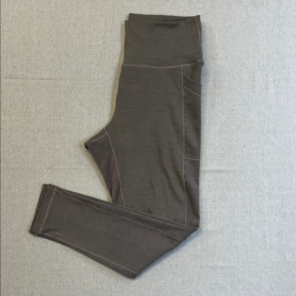 Prana Striped Black and White Leggings